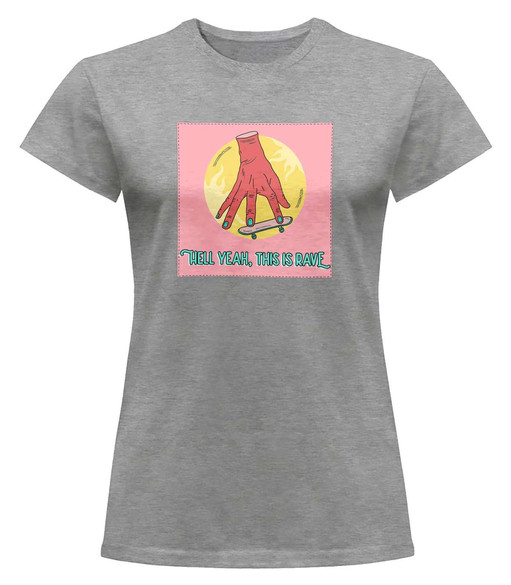 Bluzka damska z naszywką Hell yeah,this is rave