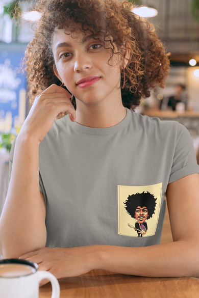 Koszulka z kieszonką JIMI HENDRIX