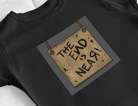 Bluzka damska z naszywką The end is near