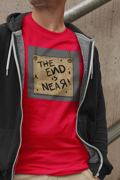 Koszulka z naszywką The end is near