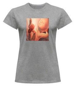 Bluzka damska z naszywką Płód 01