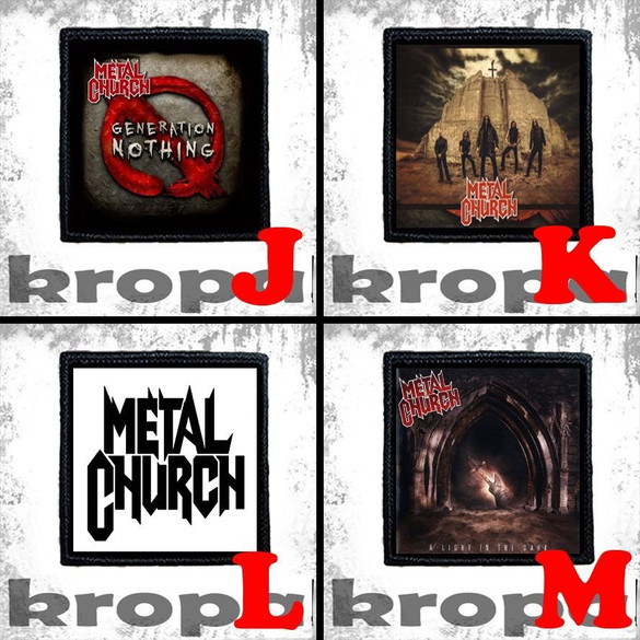 Naszywka METAL CHURCH 10 x 10 cm  Dużo Wzorów!