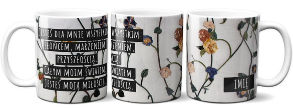 Kubek na Walentynki DODAJ NAPIS!