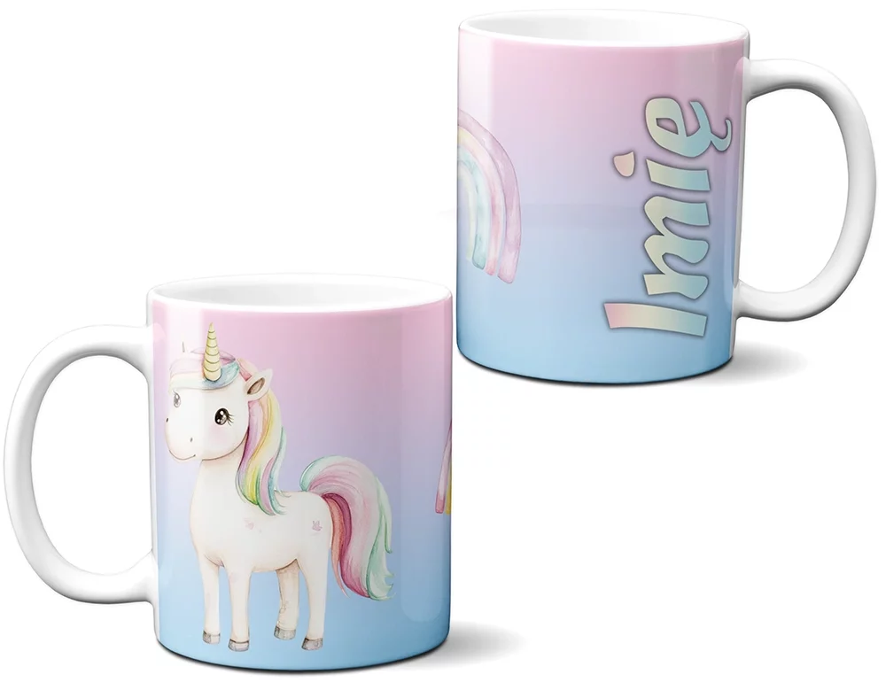 Kubek Jednorożec pastelowy – personalizowana