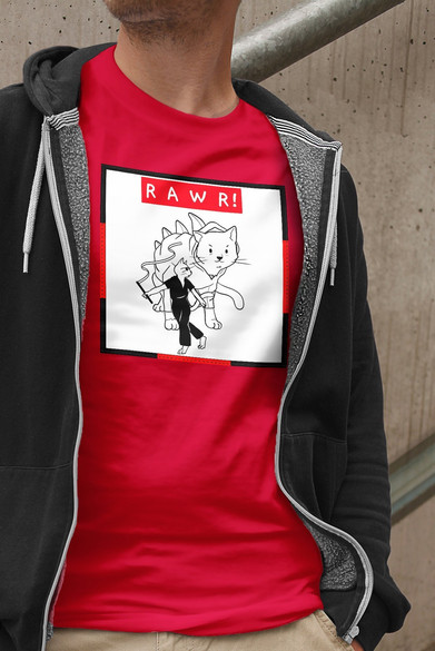 Koszulka z naszywką RAWR !