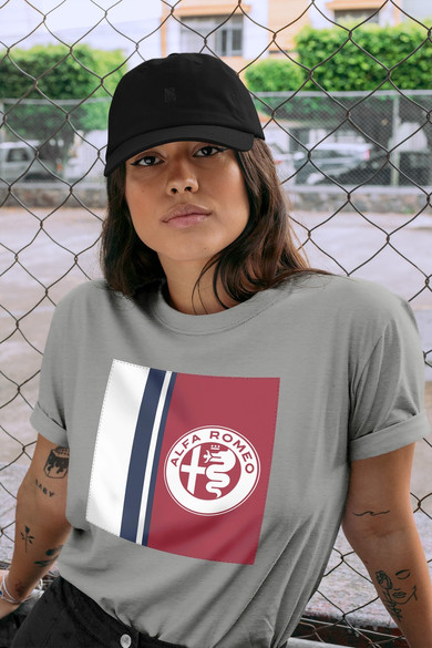 Koszulka z naszywką Alfa Romeo 02