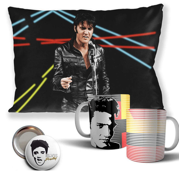 ELVIS PRESLEY Zestaw poduszka kubek WZORY+GRATIS