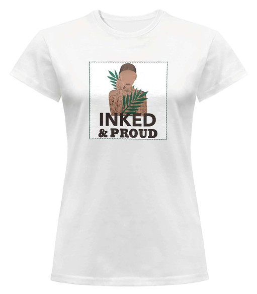 Bluzka damska z naszywką Inked&Proud