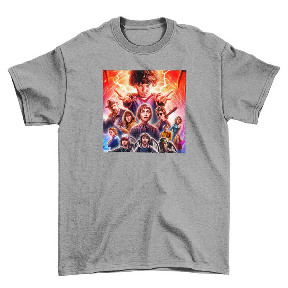 Koszulka z naszywką Stranger Things squad 2