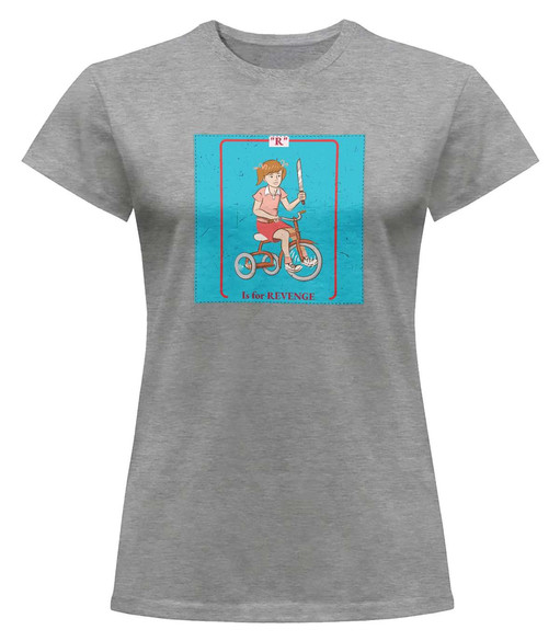 Bluzka damska z naszywką Is for revenge