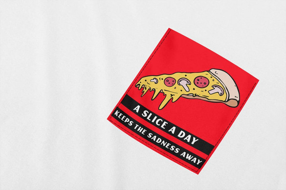 Koszulka z kieszonką A SLICE A DAY