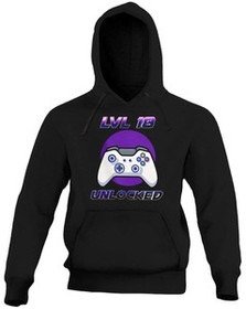 Bluza urodzinowa gracza LVL UNLOCKED + wiek