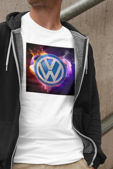 Koszulka z naszywką Volkswagen logo colours