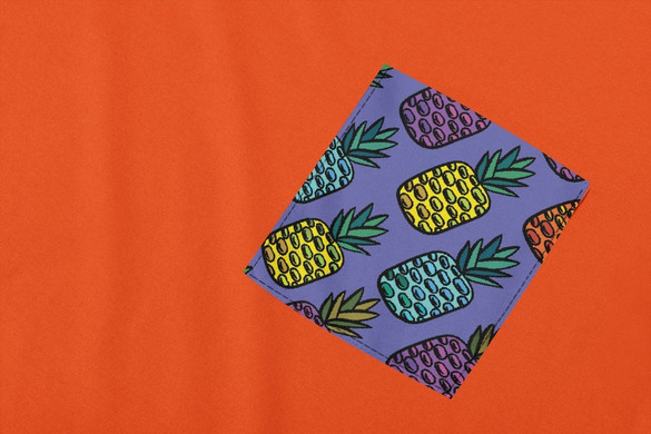 Koszulka z kieszonką ANANASY 5