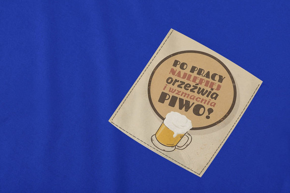 Koszulka z kieszonką PIWO ORZEŹWIA