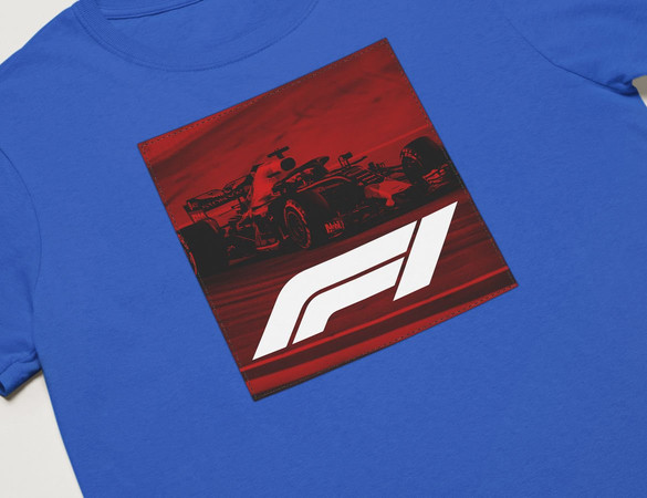 Koszulka z naszywką F1 poster