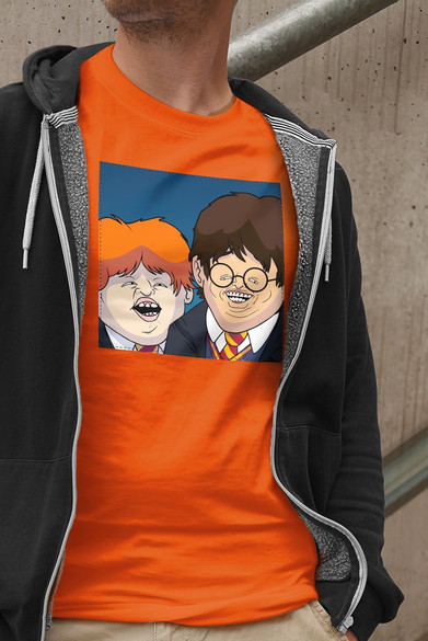 Koszulka z naszywką  Harry Potter parody