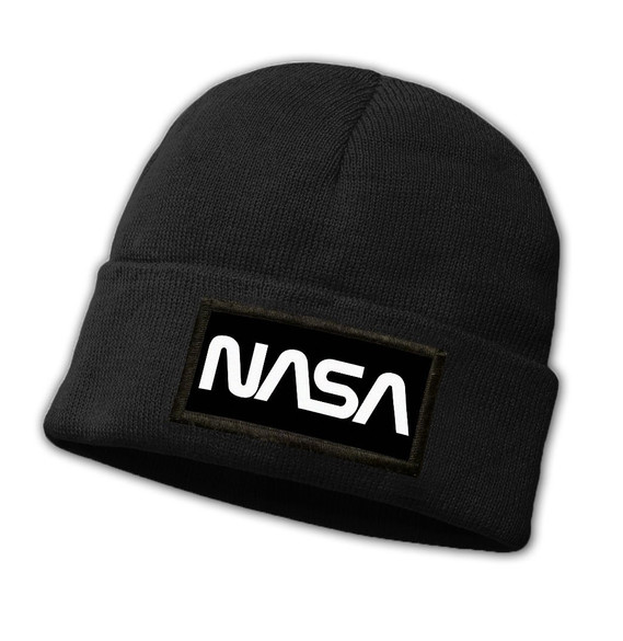 Czapka zimowa z naszywką NASA 01