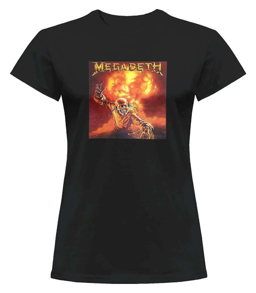 Bluzka damska z naszywką Megadeth 