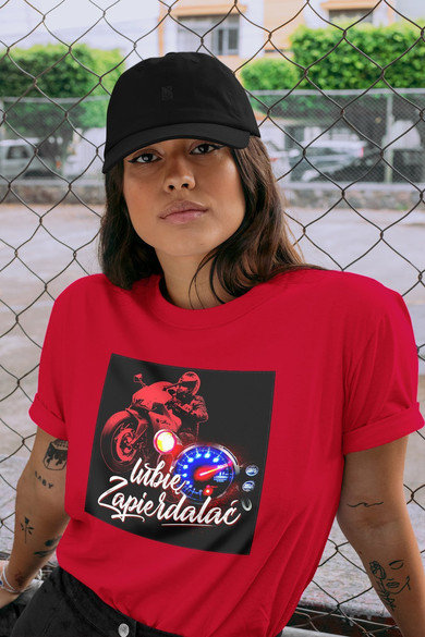 Koszulka z naszywką Lubię zapierd..lać 01