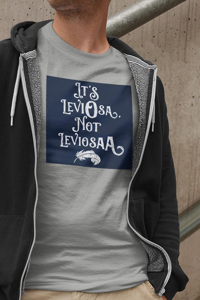 Koszulka z naszywką  Harry Potter leviosa