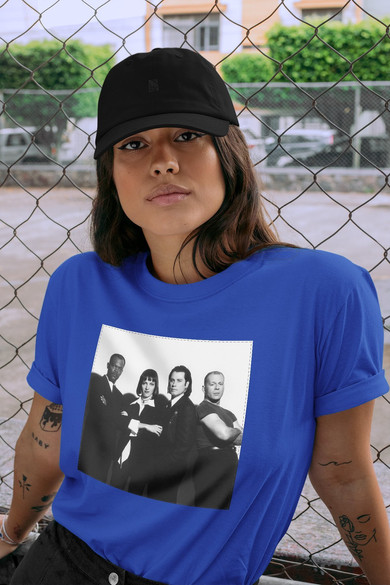 Koszulka z naszywką Pulp Fiction Squad 01