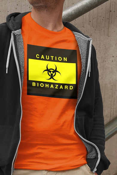 Koszulka z naszywką Biohazard 02