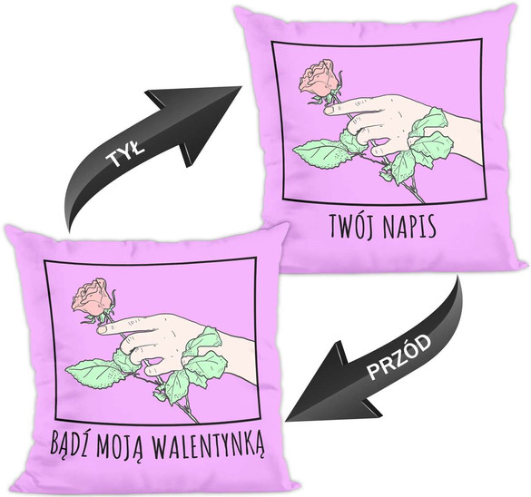 Poduszka na Walentynki DODAJ NAPIS