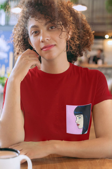 Koszulka z kieszonką PULP FICTION MIA