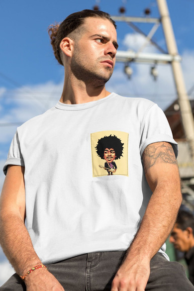 Koszulka z kieszonką JIMI HENDRIX