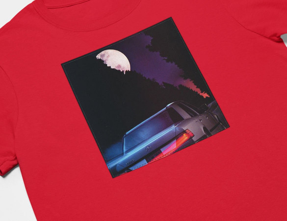 Koszulka z naszywką Mercedes at night