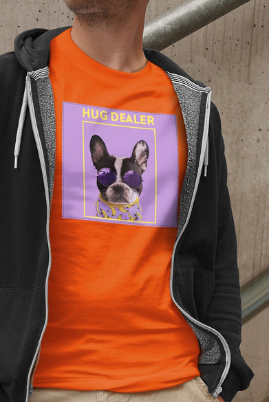 Koszulka z naszywką Hug dealer