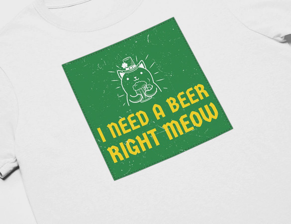 Koszulka z naszywką I NEED A BEER...