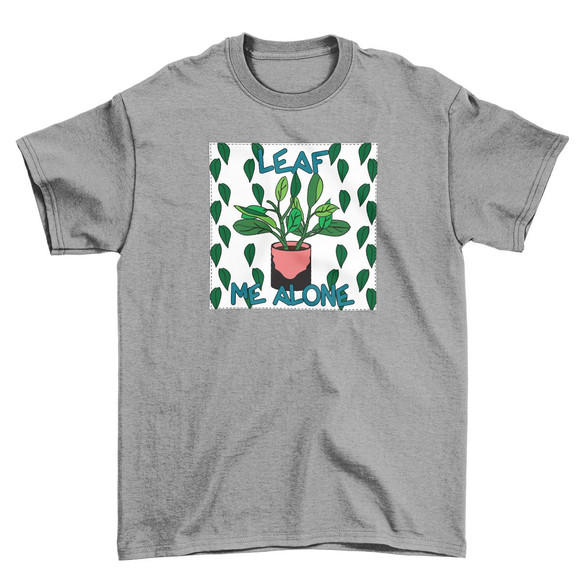 Koszulka z naszywką Leaf me alone