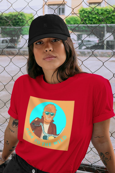 Koszulka z naszywką Ride to the wild