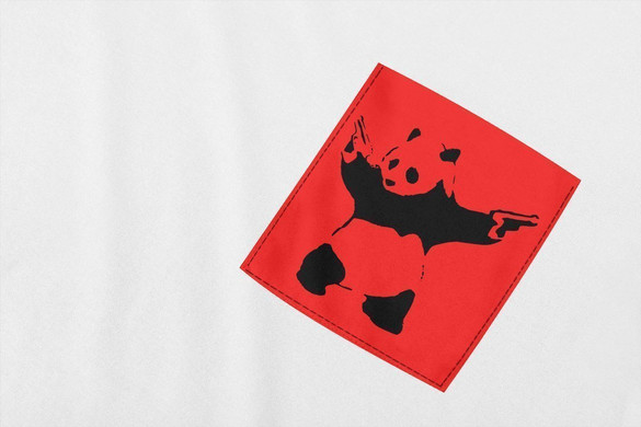 Koszulka z kieszonką BANKSY PANDA