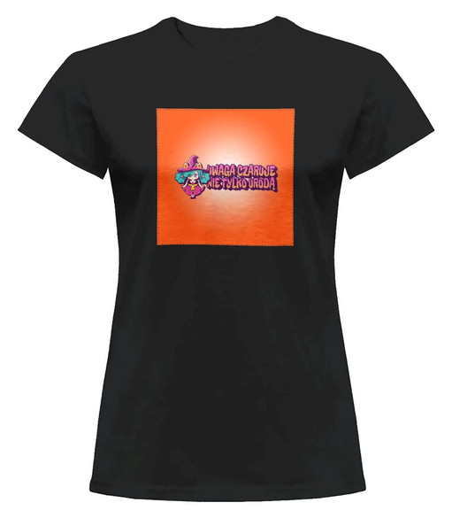 Bluzka damska z naszywką Uwaga czaruje nie..