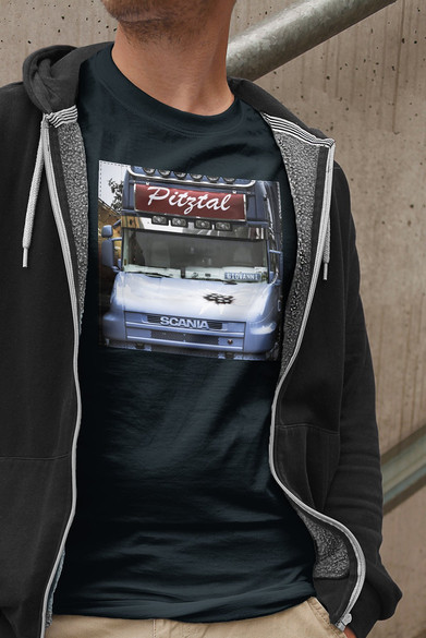 Koszulka z naszywką Scania car