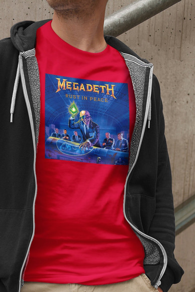 Koszulka z naszywką Megadeth Rust in...