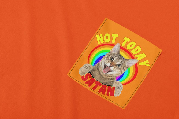 Koszulka z kieszonką NOT TODAY