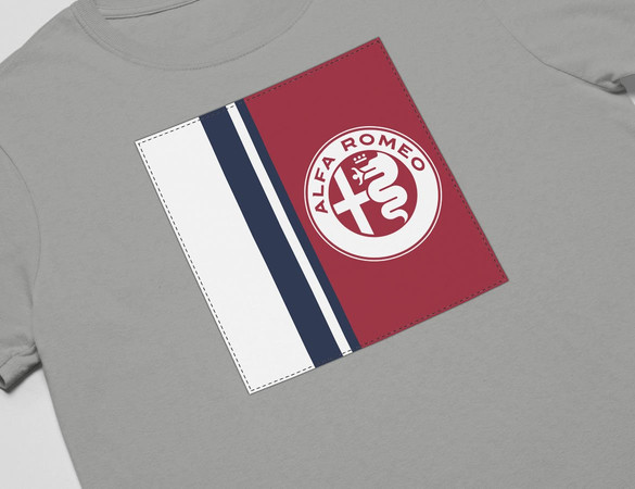 Koszulka z naszywką Alfa Romeo 02