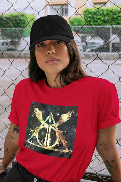 Koszulka z naszywką Harry Potter insygnia