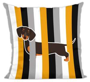 Poduszka pies, piesek jamnik w paski