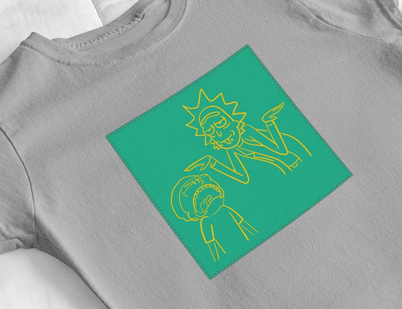 Bluzka damska z naszywką Rick and Morty 06