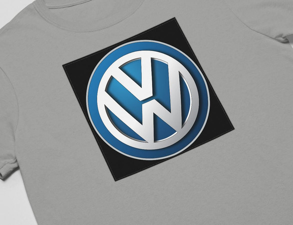 Koszulka z naszywką Volkswagen logo black