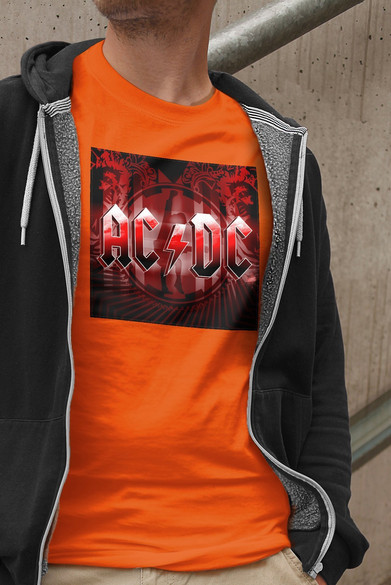 Koszulka z naszywką AC/DC Black Ice