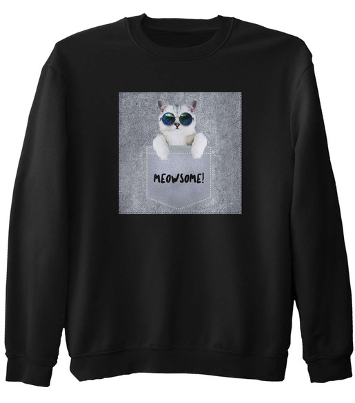 Bluza z naszywką Meowsomepocket