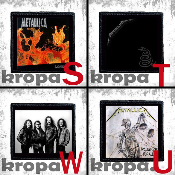 Naszywka METALLICA 10 x 10 cm  Dużo Wzorów!