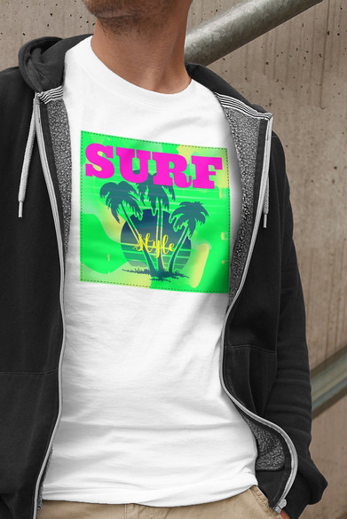 Koszulka z naszywką Surf