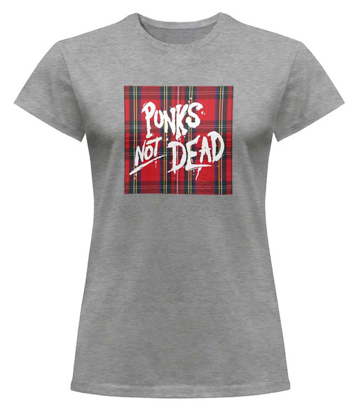 Bluzka damska z naszywką Punks Not Dead 01